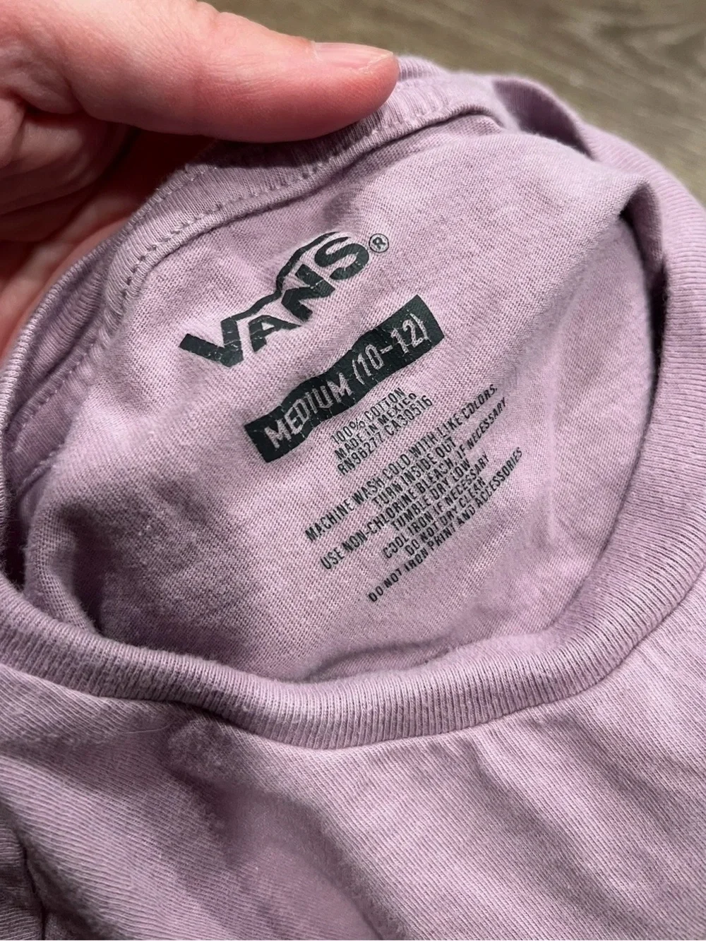 Girl’s Vans Lavender Cropped Tee